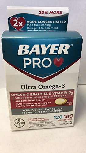 Bayer Pro Ultra Omega-3 120 pills (pack of 2)