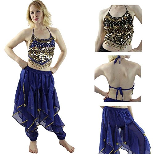 Danzcue Hot Chilli 2-Piece Belly Dance Costume(Belt not included)