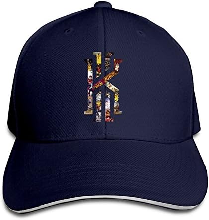 T121 Kyrie #2 Irving Sandwich Snapback Hat Custom Hat Navy