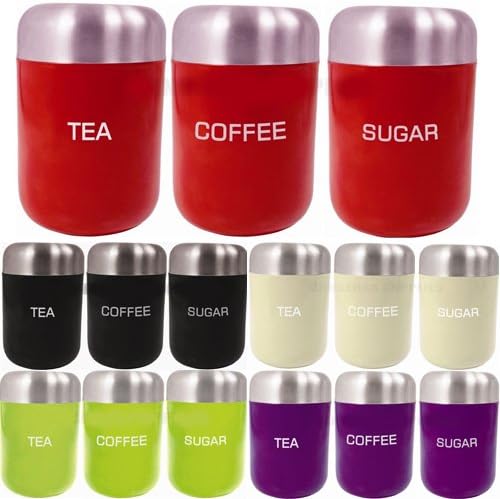 poundland tea coffee sugar canisters