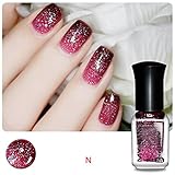 Besde New Nail Polish Thermal Nail Varnish Color Changing Peel Off Beauty (N)