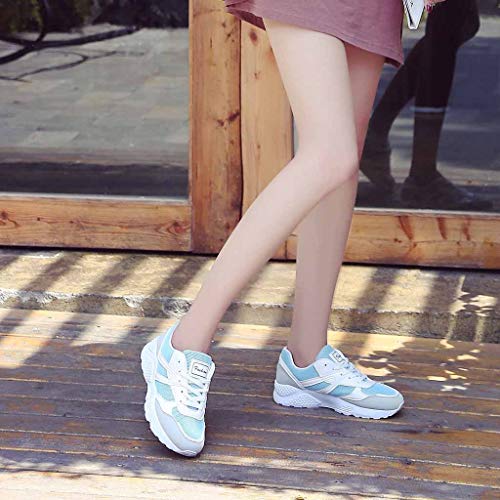 Respctful ♪☆ Shoes for Women Sneakers,Ladies Lace-Up Walking Shoes Sport Workout Gym Jogging Running Sneakers - Thumbnail 3