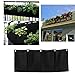 Amgate 4 Pockets Wall Hanging Planter Bags Wall-Mounted Growing Bags for Indoor/Outdoor