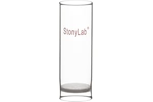 stonylab Glass Extraction Thimble, Medium Porosity Borosilicate Glass Extraction Thimble with 30 mm ID 35 mm OD and 100 mm He