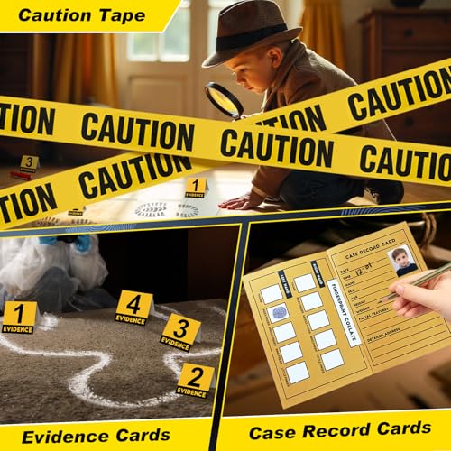 UNGLINGA Kids Spy Kit Detective Set Over 20 Activities - Fingerprint Toys Gifts for 4 5 6 7 8 9 10 11 12 Years Old Boys Girls Science Experiments