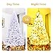 Goplus White Artificial Christmas Tree, 9ft Premium Unlit Hinged Spruce Full Tree, with Metal Stand, Easy Assembly, for Indoor and Outdoor Use