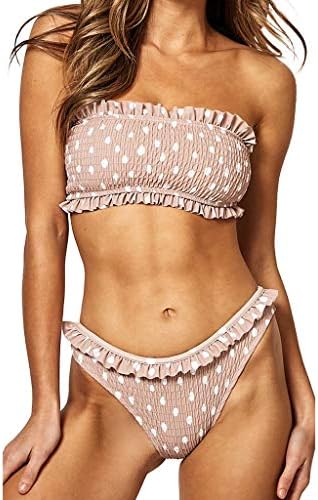Bra Bikini - Two Piece Fold Padded Bra Beach Halter Bikini Set Swimsuit/Swimwear/Beachwear/Bathing Suits for Women Lady Girl - for Summer Beach/Poolside Party/Water Sport/Swimming