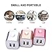 USB Wall Charger, FiveBox 3-Pack Double Wall Charger Adapter USB Plug 2.1A Charger Cube Base Charging Block Charger Brick Phone Box Compatible iPhone X/8/7/6/6s Plus, 5S 5 5C, Samsung Galaxy S9 S8 S7