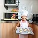 LINLIN SUN 3 Pack White Kids’Chef Apron,School and Home Artist for Cooking, Baking,Painting or Decorating Party (Medium/3-8Years)