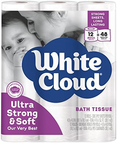 White Cloud Strong \u0026 Soft 2 Ply Toilet 