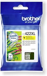 Brother LC-422XLY Original Yellow Ink Cartridge 1500 Pages