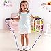 Aoneky Kids Bearing Jump Rope with Comfort Handles, Light Skipping Rope for Women Exercise, Crossfit, Boxing, Workout and Fitness