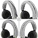 Geekria Knit Fabric Headband Cover Compatible with Sony WH-1000XM6/1000XM5/1000XM4/1000XM3, INZONE H3/H5/H7/H9 Beats Studio 3, Studio 2.0 Headphones, Replacement Repair Part (Grey)