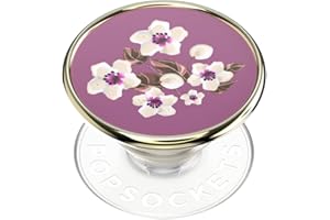​​​​PopSockets Phone Grip with Expanding Kickstand, Adhesive Grip - Enamel Floral Mauve
