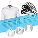 Zeal Home Multi-Purpose Ultra Slim Non-Slip Velvet Hanger Set of 50 Black