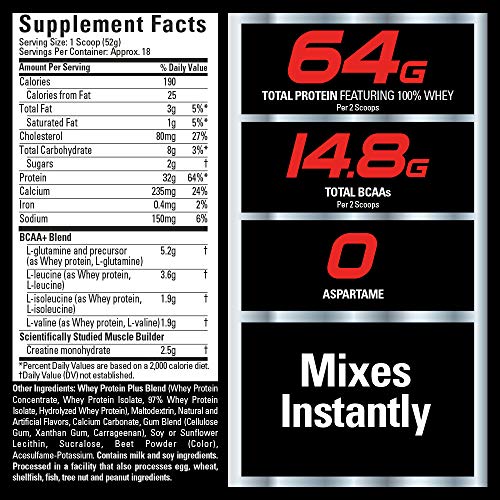 image for Six Star Elite Series 100% Whey Protein Powder Plus Muscle Builder, 90