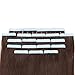 16 Inch Tape in Hair Extensions Remy Human Hair #04 Medium Brown Long Straight Hair Seamless Skin Weft Invisible Double Sided Tape 20pc/pack 50g +10 Free Tape Bonds