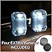 Bright Eyes Portable Marine LED Navigation Safety Stern Lights for Kayak Canoe Dinghy or Yacht | White | Silicone Rubber Battery Powered and Water-Resistant