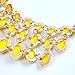 Jane Stone Fashion Necklace Yellow Bubble Beaded Necklace Bib Statement Necklace Bridesmaid Wedding Necklace (Fn0627-Yellow)