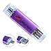 360LaptopParts OTG 32GB Flash Drive 32 GB USB Flash Drives USB Memory Stick USB Thumb Drives Jump Drive Memory Sticks For Computers Metal Shell Water&Shcok Resistant Color Purple