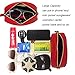 Herald Fashion Elegant Quilted Leather Fanny Pack Classy Wasit Bag with Two Belts