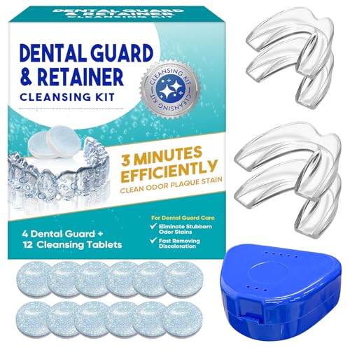 Bite Night Bruxism Night Protection for Teeth and Jaw, Optimal Comfort & Durable Protection, Anti Teeth Grinding, Self-Modeling, Bruxism, 4pcs