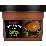 Campbell's Slow Kettle Style Soup, Tomato & Sweet Basil Bisque, 15.5 Ounce (Pack of 8)