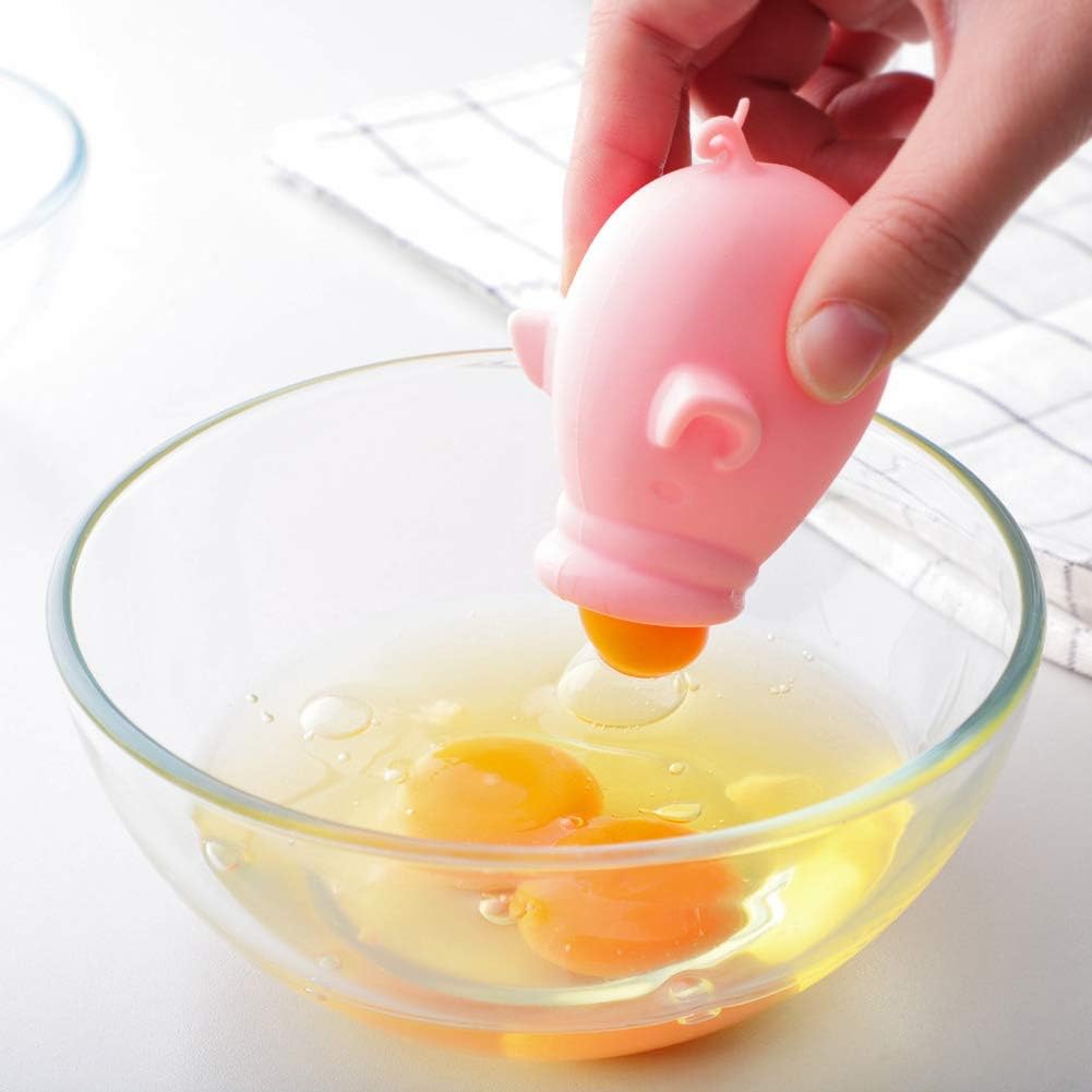 Silicone Egg Separator Squeeze Fish Lips Swallow Release Yolk Divider