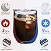 Christmas Gifts Wine Tumbler, 12 oz Staineless Vaccum Insulated Wine Glasses with Lid and 4 Pcs Reusable Straws Simple Modern Travel Cup for Coffee, Juices, Beer,Funny Thanksgiving Birthday Christma