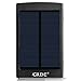 10000mAh Solar Charger Portable Dual USB Shockproof Solar Power Bank/ Backup Battery Charger; Solar Powered Phone Charger for iPhone iPod iPad Samsung HTC Blackberry and GPS Tablets Camera (Black)