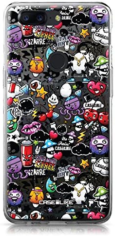 CASEiLike OnePlus 5T case, Graffiti 2703 Pattern TPU Case Bumper Snap-on Back Cover for OnePlus 5T