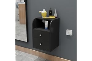 Wall Mount Salon Stations for Hair Stylist, Beauty Salon Stations Equipment with Drawer, Hair Salon Station Cabinet(B)