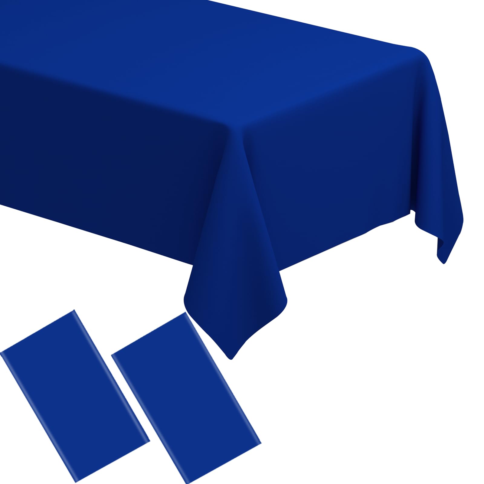 WNINK 2 Pack Royal Blue Tablecloths Disposable