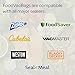 Foodsaver compatible FoodVacBags 100 Gallon Size 11-inch-by-16-Inch Vacuum Sealer Storage Bags, BPA Free, Commercial Grade, Sous Vide Cook, Better inch-per-inch value than rolls