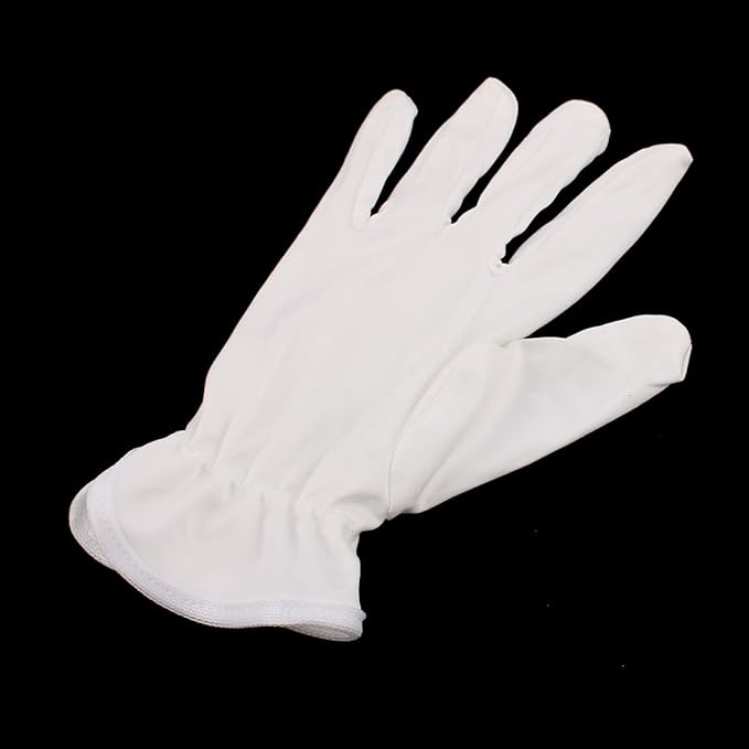 eDealMax 10 pares de guantes llenos del dedo de microfibra de trabajo de trabajo sobre protección antiestática Tamaño Medio - - Amazon.com