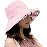 Women Wide Brim Sun Hats Metal Wired Edge Summer UV Protection Beach Fishing Hat for Hiking Garden Travel Chin Strap