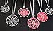 Exoticdream Inverted Pentagram Samael Lilith Baphomet Satanic Sabbatic Goat Lucifer Wiccan Pewter Pendant (BLACK RED +24