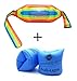 Topsung Inflatable Water Flotation Swim Waist Belt Swimming Vest and Arm Bands Floatation for Adults