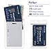 Mifflin-USA Plastic Waterproof ID Badge Holders (Clear, 2.25x3.5 Inch, 25 Pack), Vertical Hanging Name Card Holder with Zipper, Resealable Bulk Nametag Holders