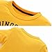 Boys Short Sleeve Cotton T-Shirt T Rex Dinosaur Shirt Graphic Tees Yellow Size 6/5-6