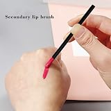 ZHIYE Lip Brushes 200Pcs Blue Handles Make Up Brush Lipstick Lip Gloss Wands view 6