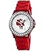 Christmas Watch Set Three (Red-Green-Black) Xmas Watches Crystal Rhinestones Bezel Ceramic Look Relojes