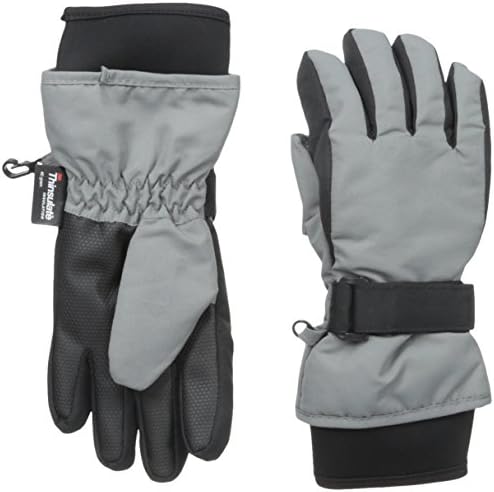 Nolan Gloves Big Boys' Sn'Owen Neoprene Cuff Ski Glove, Grey, Large/X-Large