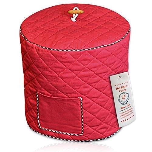Electric Pressure Cooker Cover Decorative Cover with Pocket for Accessories Fits 6QT Instant Pot (Re - //coolthings.us