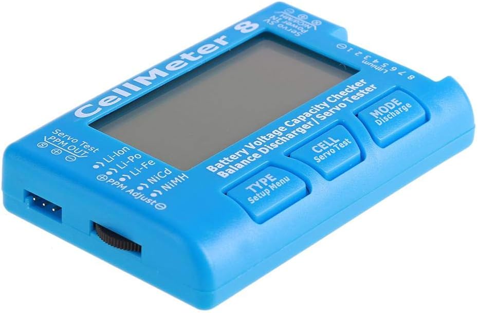ICQUANZX RC 8 Digital Battery Capacity Checker Servo Tester LCD Backlight for LiPo Life Li-ion NiMH Nicd - Image 5