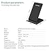 Wireless Charger,Fast Wireless Charger Charging Pad for Samsung Galaxy Note 8 S8 S8 Plus S7 S7 Edge Note 5 S6 Edge Plus, Standard Charge for Apple iPhone X/8/8 Plus (Black) (1)