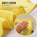 MASTERTOP 25Pcs 5 Different Multipurpose Cleaning Cloth, Microfiber Cleaning Towels/Rags/Wash Cloths for Household and Car, 5 Colors Rags, 13.2