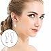 Miraculous Garden Womens 2 Pairs Silver Plated Shell Pearl Drop Earrings Dangle Earrings Sets Hook Style