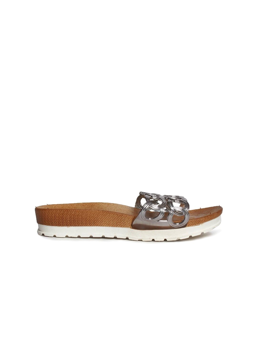 meriggiare women grey synthetic flats