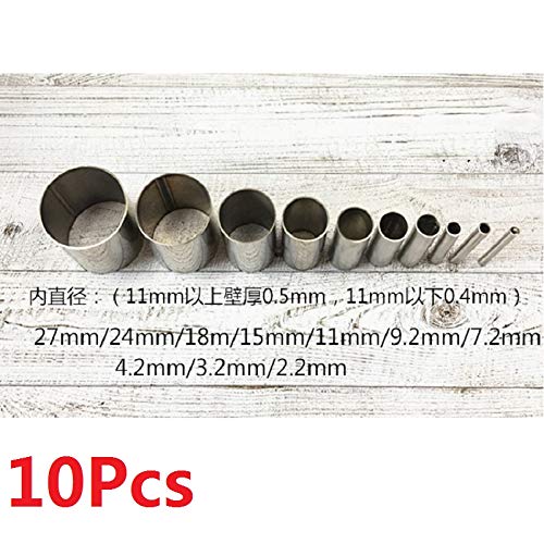Eaglers Clay Cut Molds - Pottery Ceramics Tools - Steel+Plastic Indentation Rounder Cut - Round Mold Environment Box Packaging 40Pcs for Set
